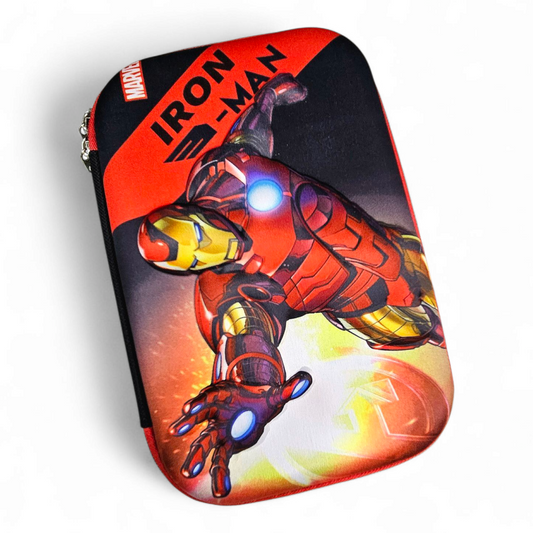 Zipper Pencil Pouch XL # 168 3D iron man