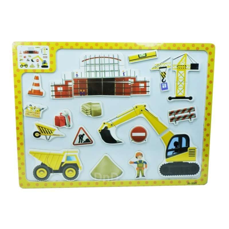 Magnetic easy 2-3 piece puzzle