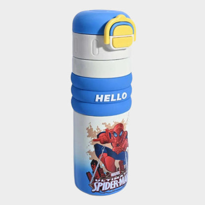 Spiderman kids stainless steel thermos water bottle 550ml (no.3329)
