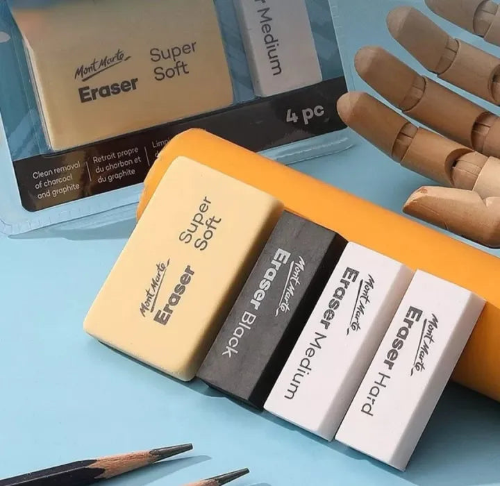 Mont Marte Signature Artist Eraser 4-piece set