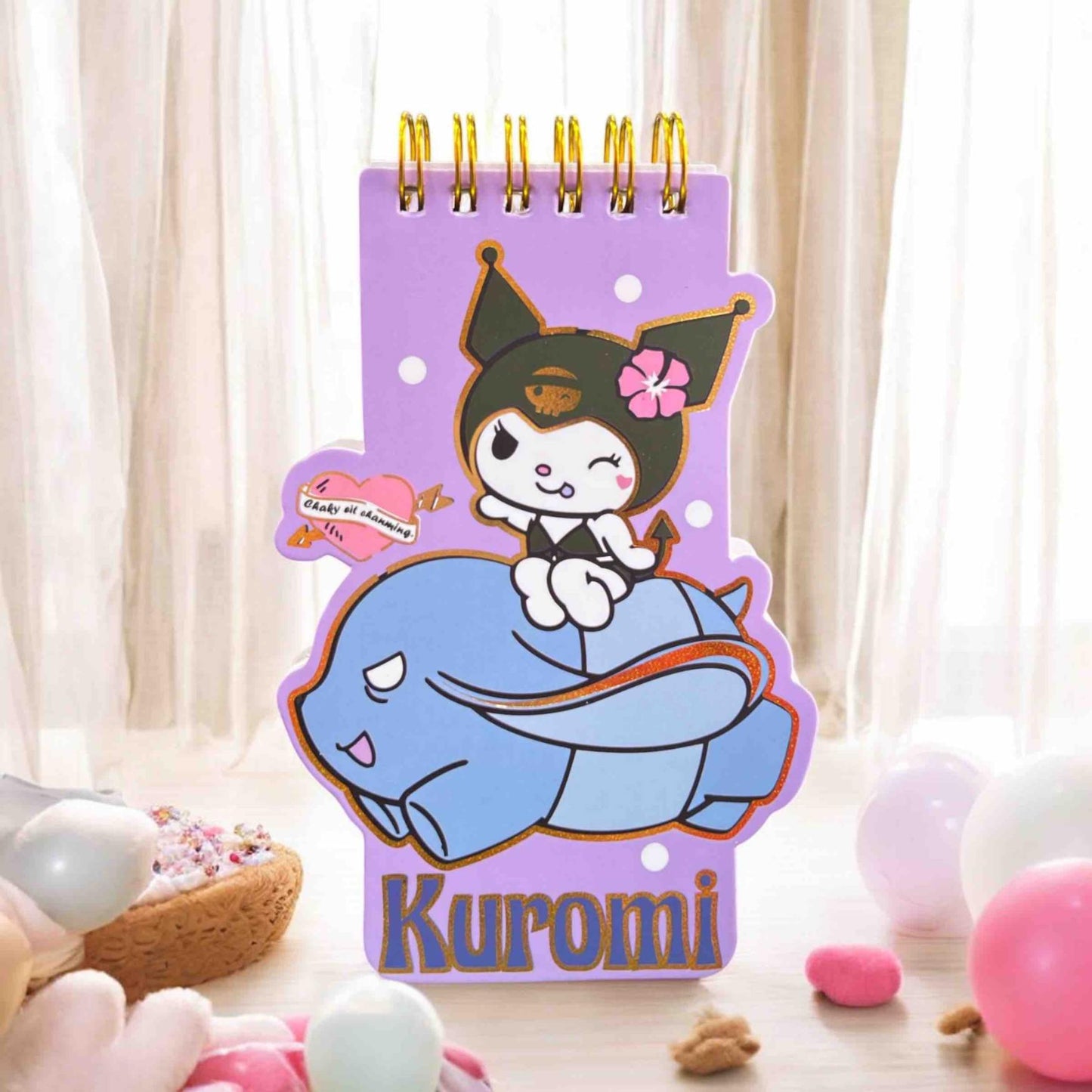 Mini spiral kuromi notepad