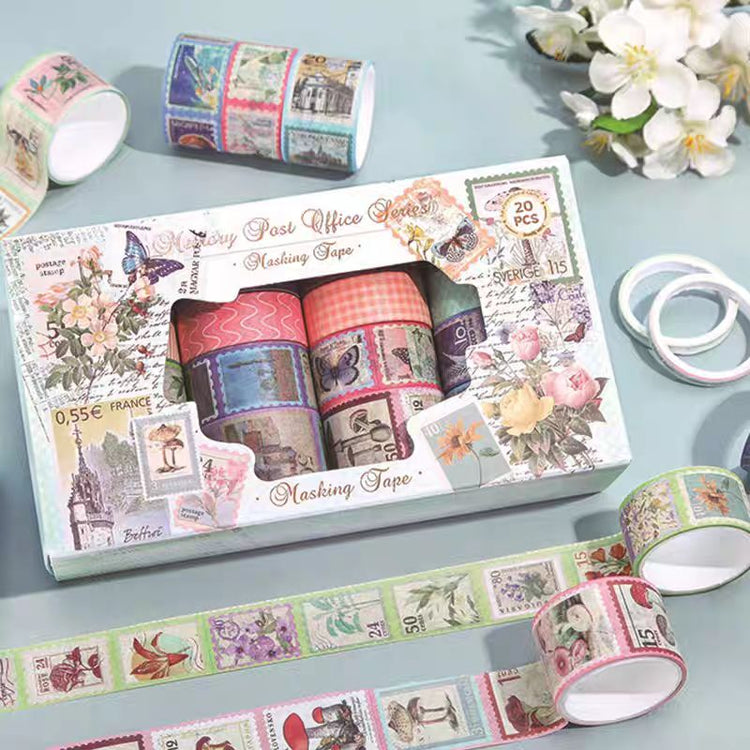 Memory post office series washi tape 20 pcs (JD2622A)