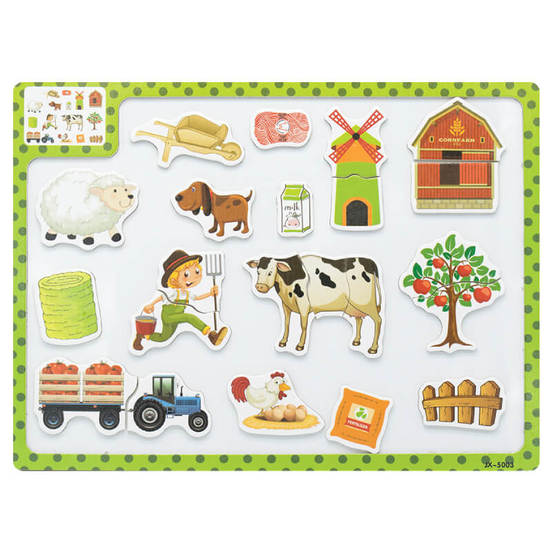 Magnetic easy 2-3 piece puzzle