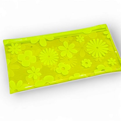 Transparent Zipper Pouch A6 Floral Multi Color