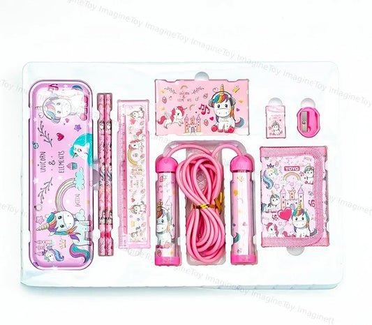 STATIONERY SET 9 PCS # YOYO 8022 UNICORN