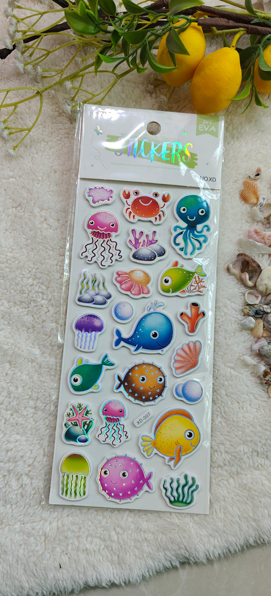 Fish foamic stickers (XD-007)