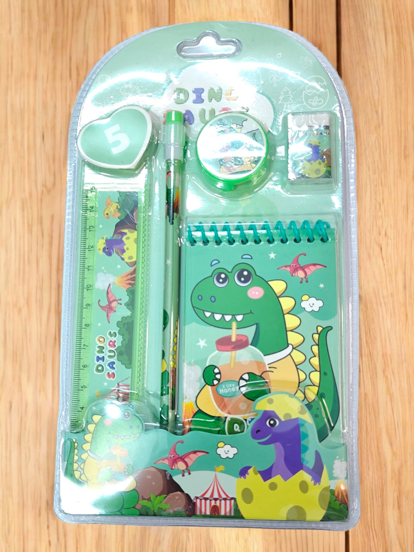 Stationery gift set dinosaur