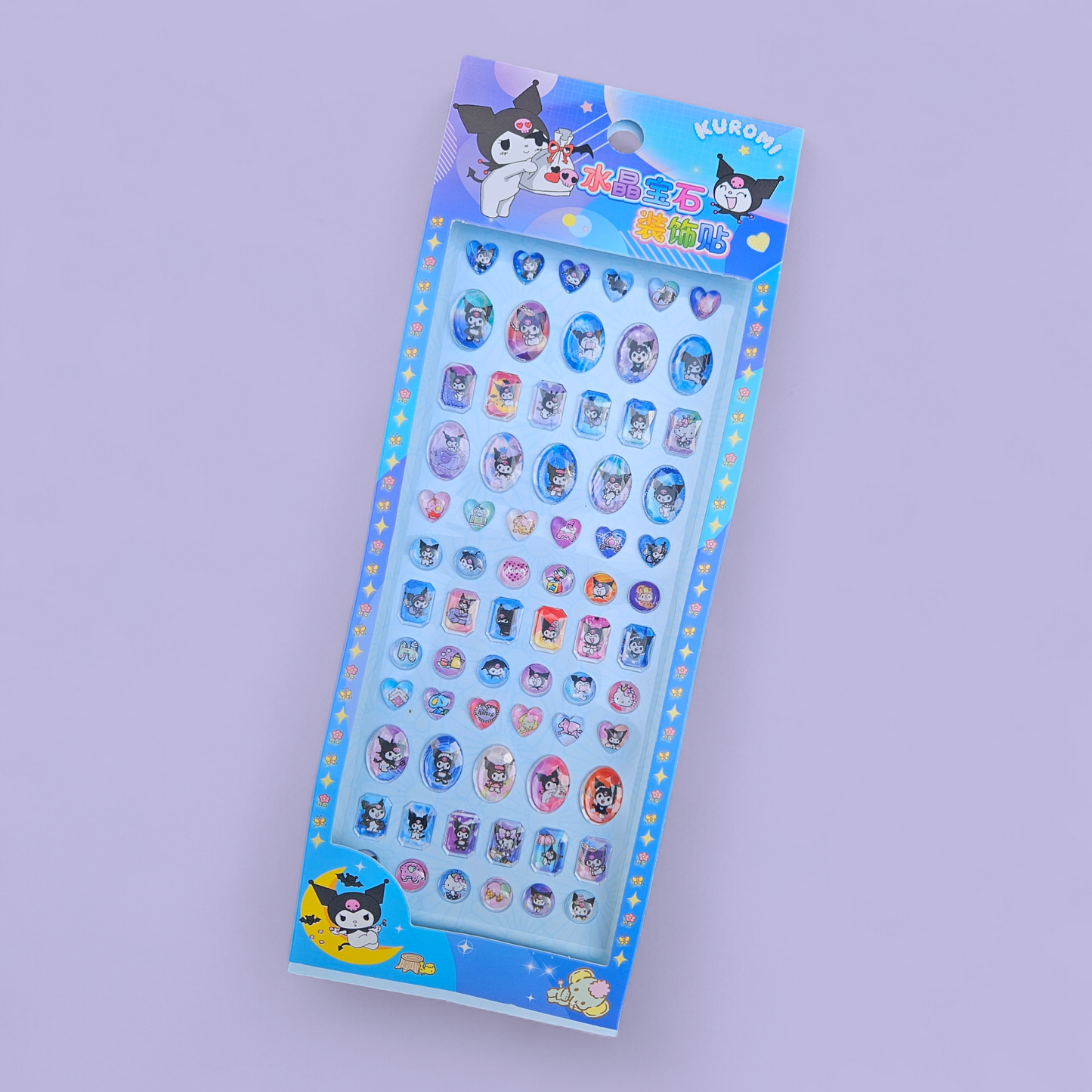 Kuromi crystal stickers 3d