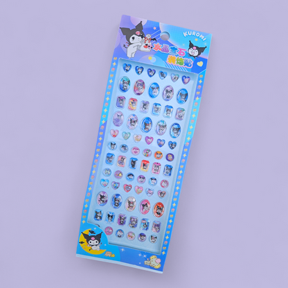 Kuromi crystal stickers 3d