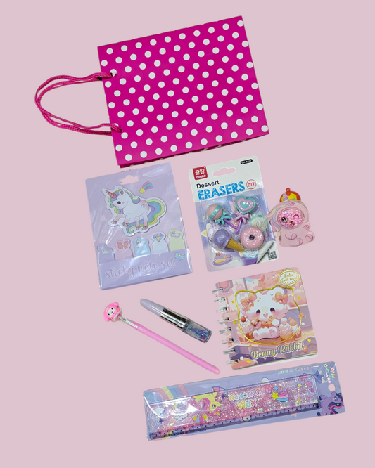 Pink deal with goodie bag