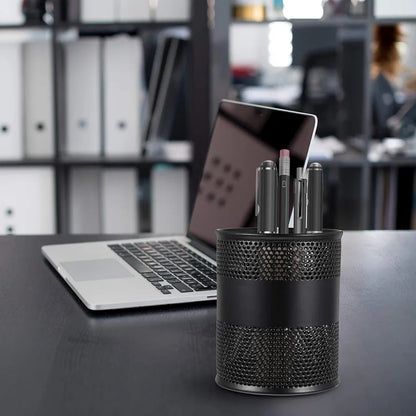 METAL MESH PEN JAR BLACK #803