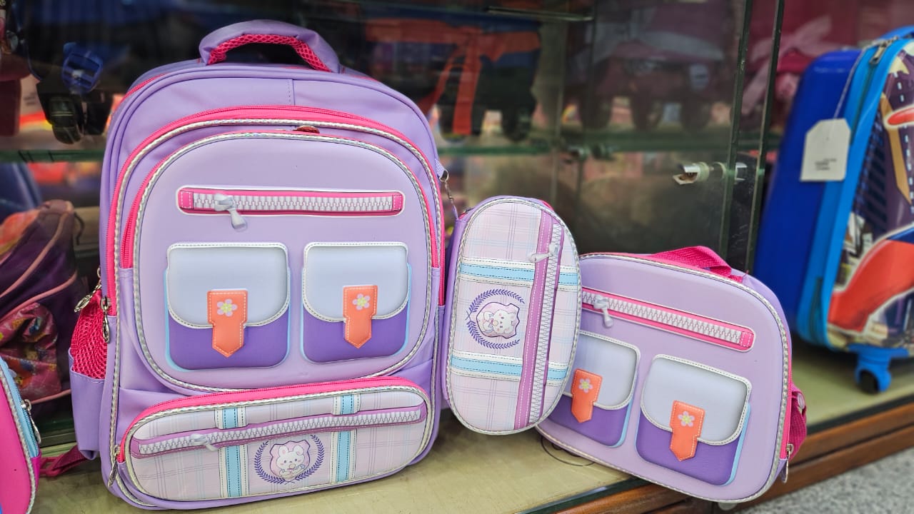3 in 1 kids school bag with lunchbox bag & pencil pouch