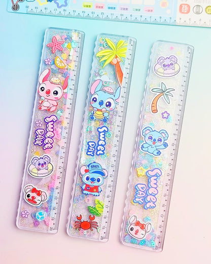 Stitch Glitter Water Scale 8 inch