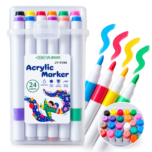24 acrylic marker set
