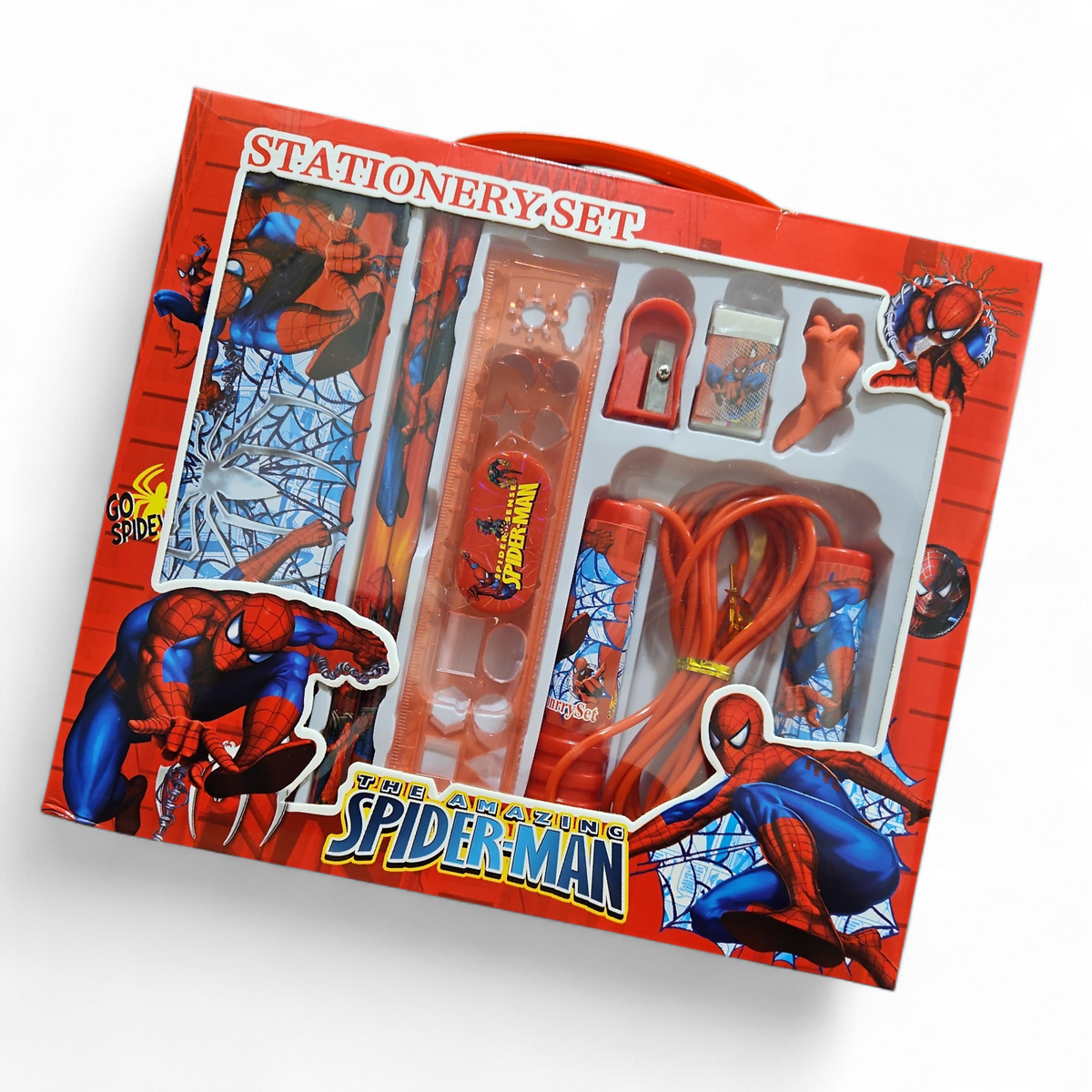 STATIONERY SET 7 PCS # 9912 CARS / SPIDERMAN