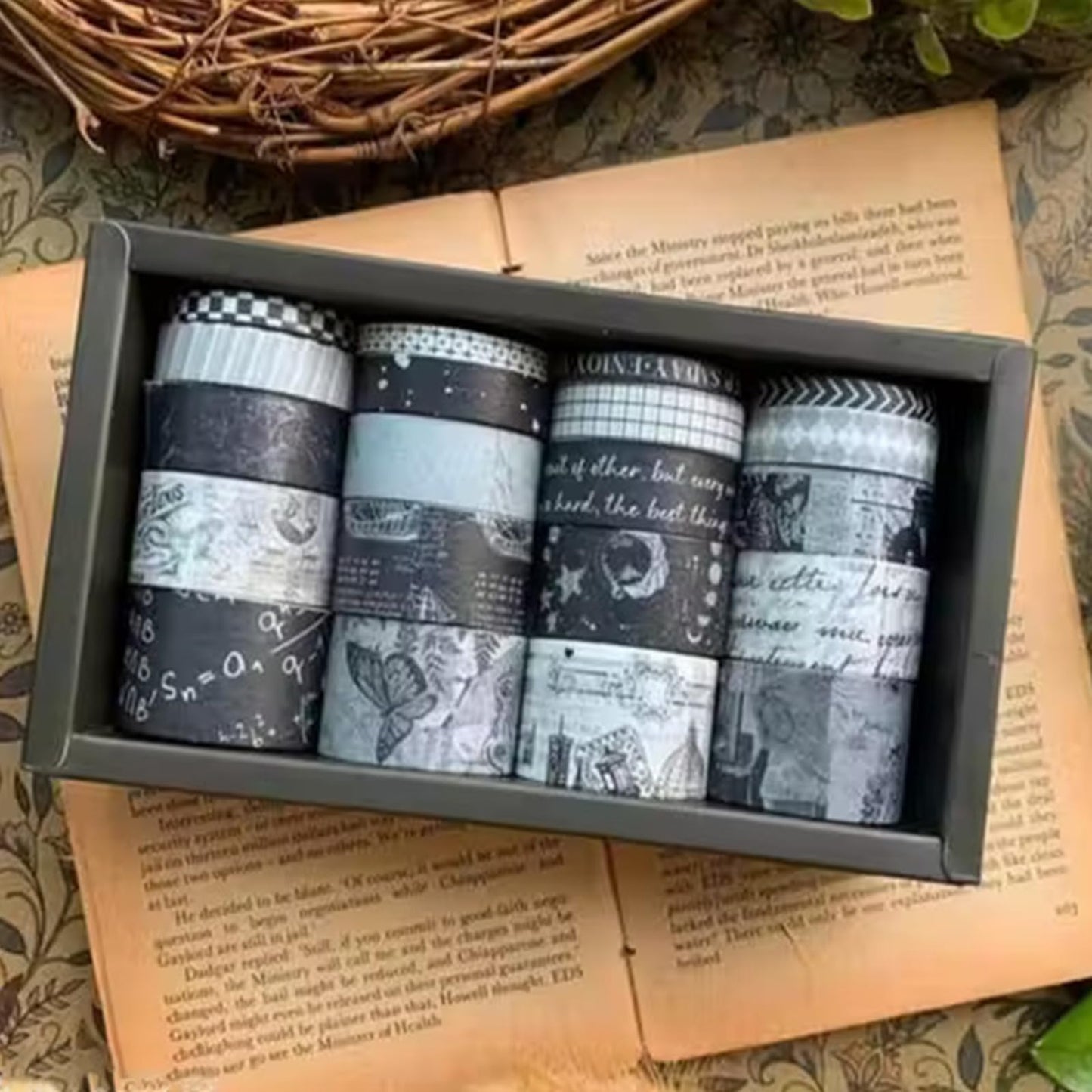 Black and white memories series washi tape 20 pieces (JD2622E)