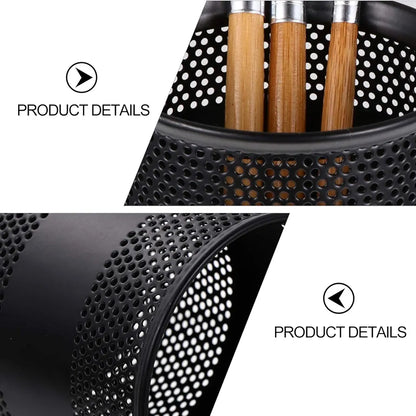 METAL MESH PEN JAR BLACK #803