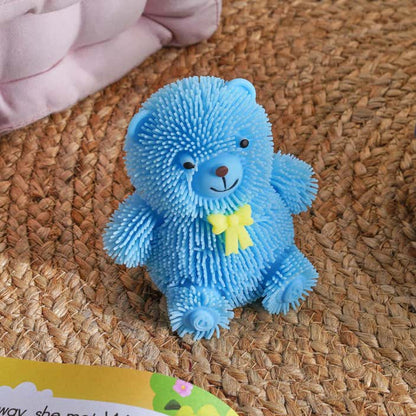 SQUEEZE MESH BALL  WITH LIGHT SOFT TOY