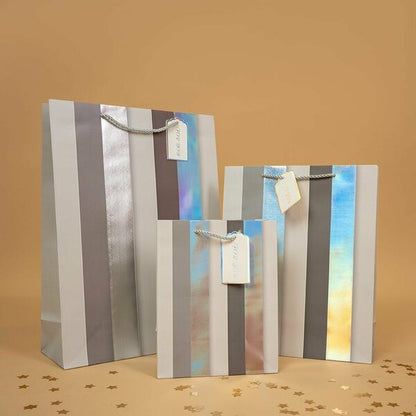 Luxe foil Stripe Gift Bags  (FSBS) (FSBM)