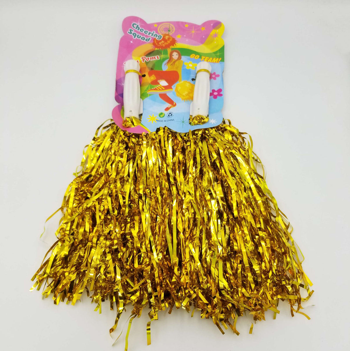 Cheerleader pompoms for girls sports