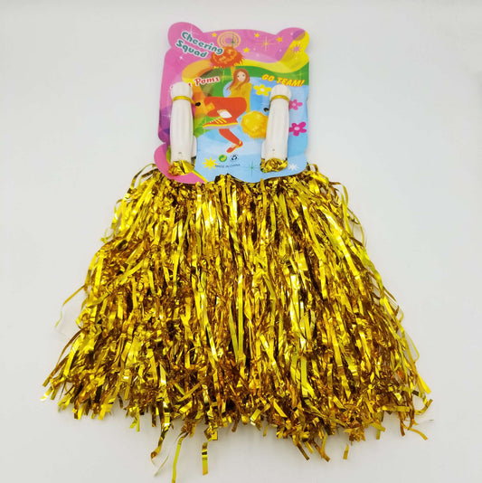 Cheerleader pompoms for girls sports