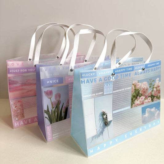 PVC aesthetic gift bag 32x 25x 11cm