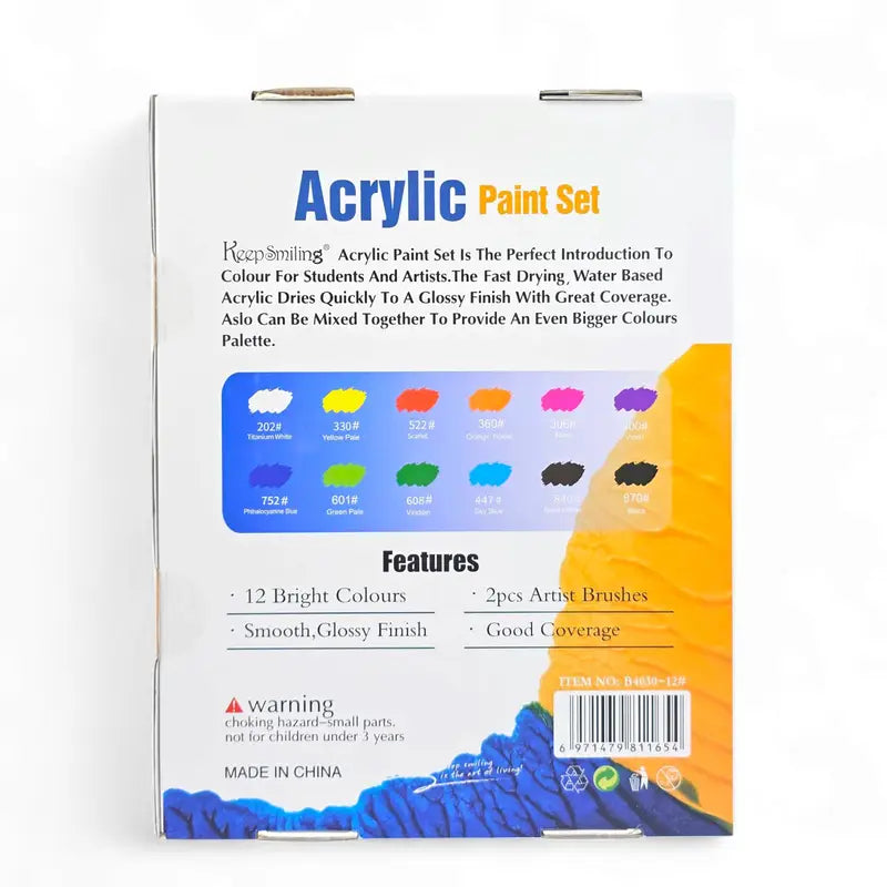 Keep Smiling Acrylic Paint Set 30ml.