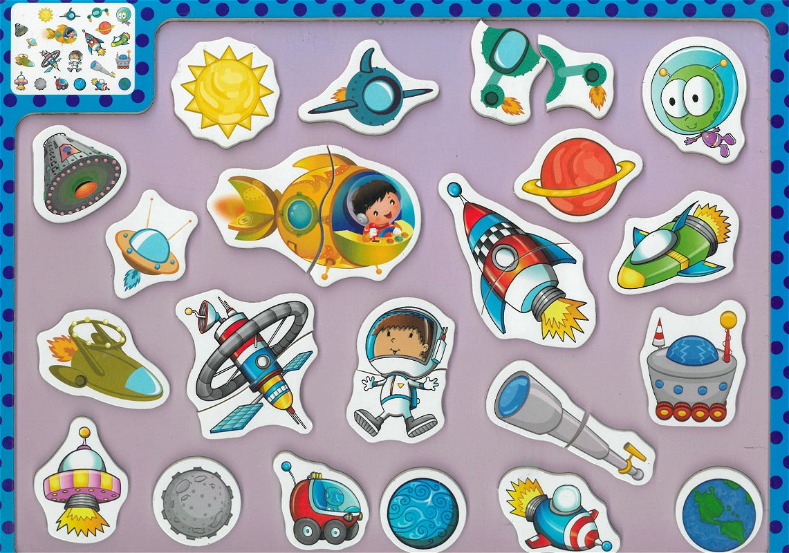 Magnetic easy 2-3 piece puzzle