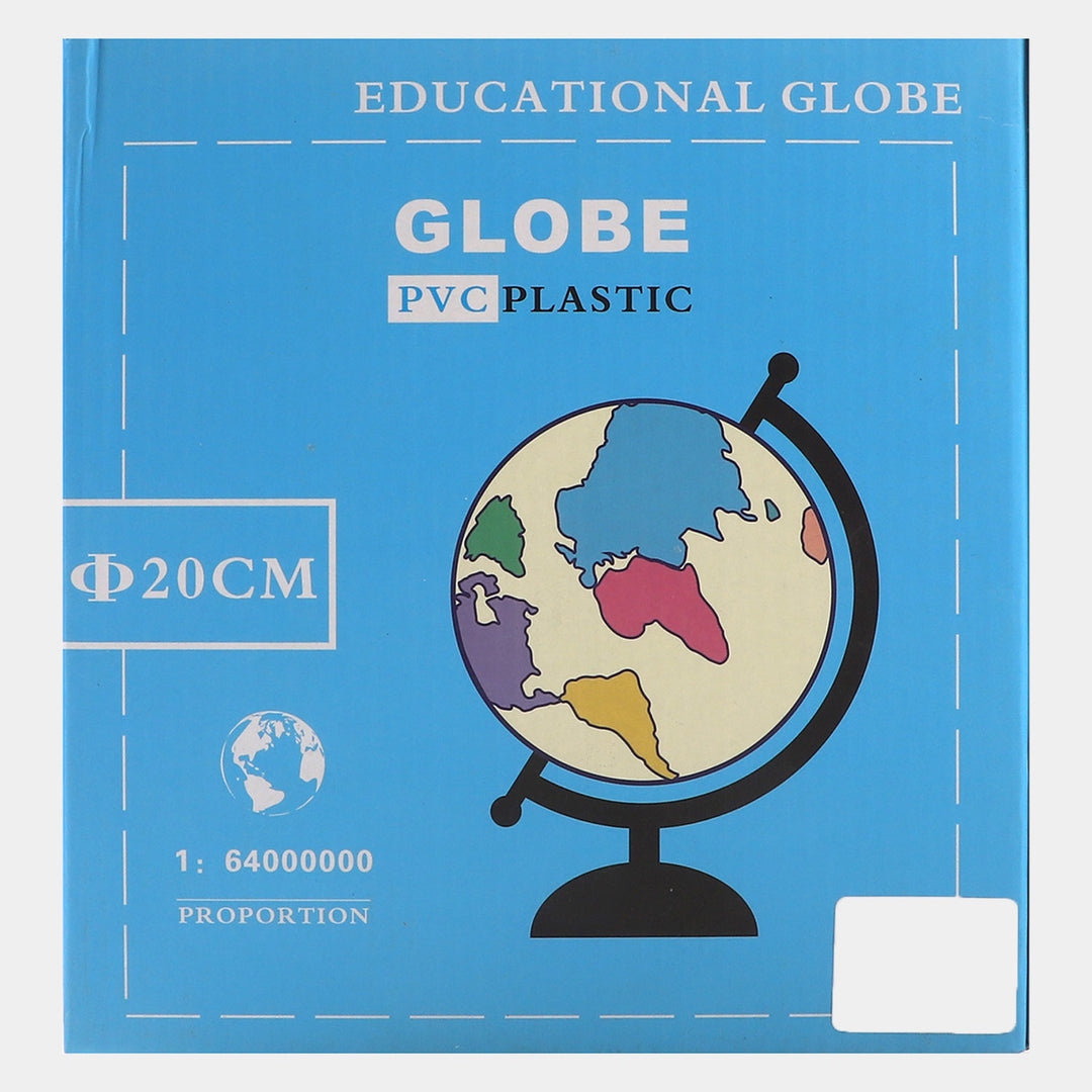 World Globe 20Cm (8") Film Coated, Fine Quality Plastic Base