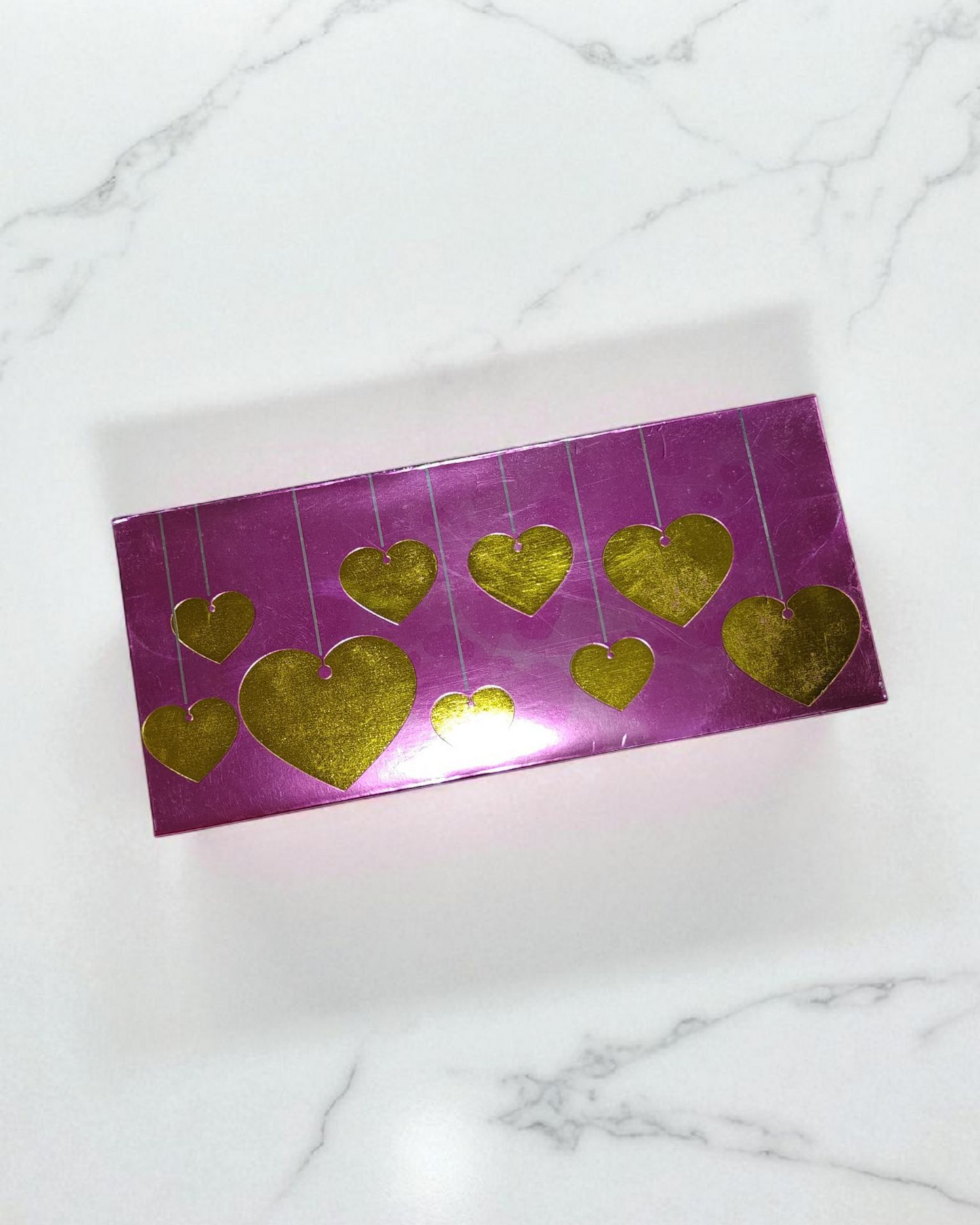 Pack of 6 money envelopes metallic golden foil printed