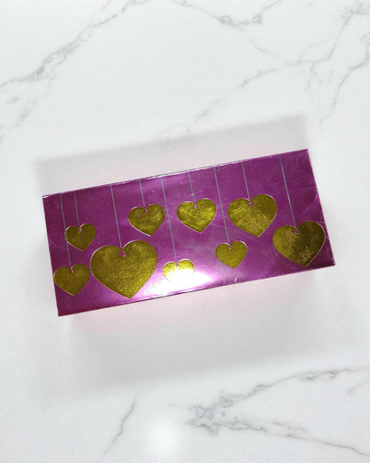 Pack of 6 money envelopes metallic golden foil printed