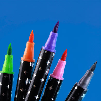 Injoy 12 Dual Tip Glitter Markers (686-12)