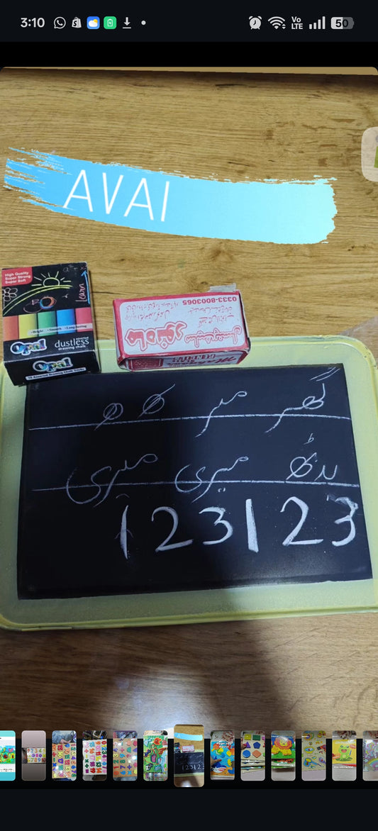 Kids slate with marble slaty/ black board