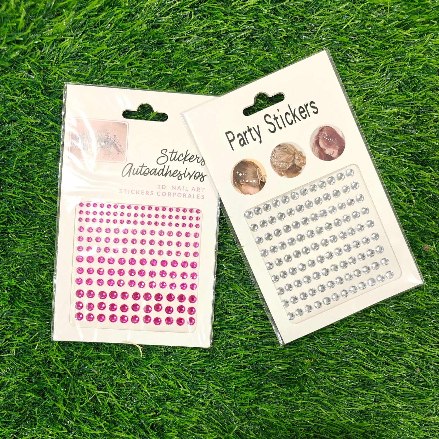 Face, nails and body jewel stickers