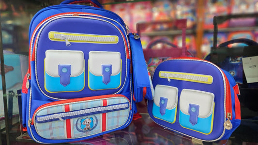 3 in 1 kids School backpack with lunchbox bag and pencil pouch
