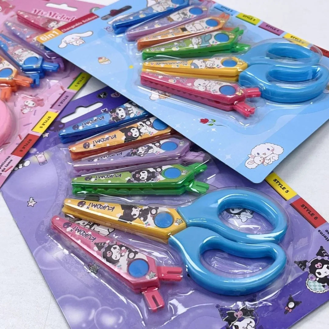 ZIG ZAG SCISSOR PLASTIC 6 STYLES