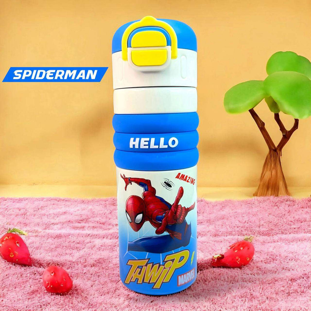 Spiderman kids stainless steel thermos water bottle 550ml (no.3329)