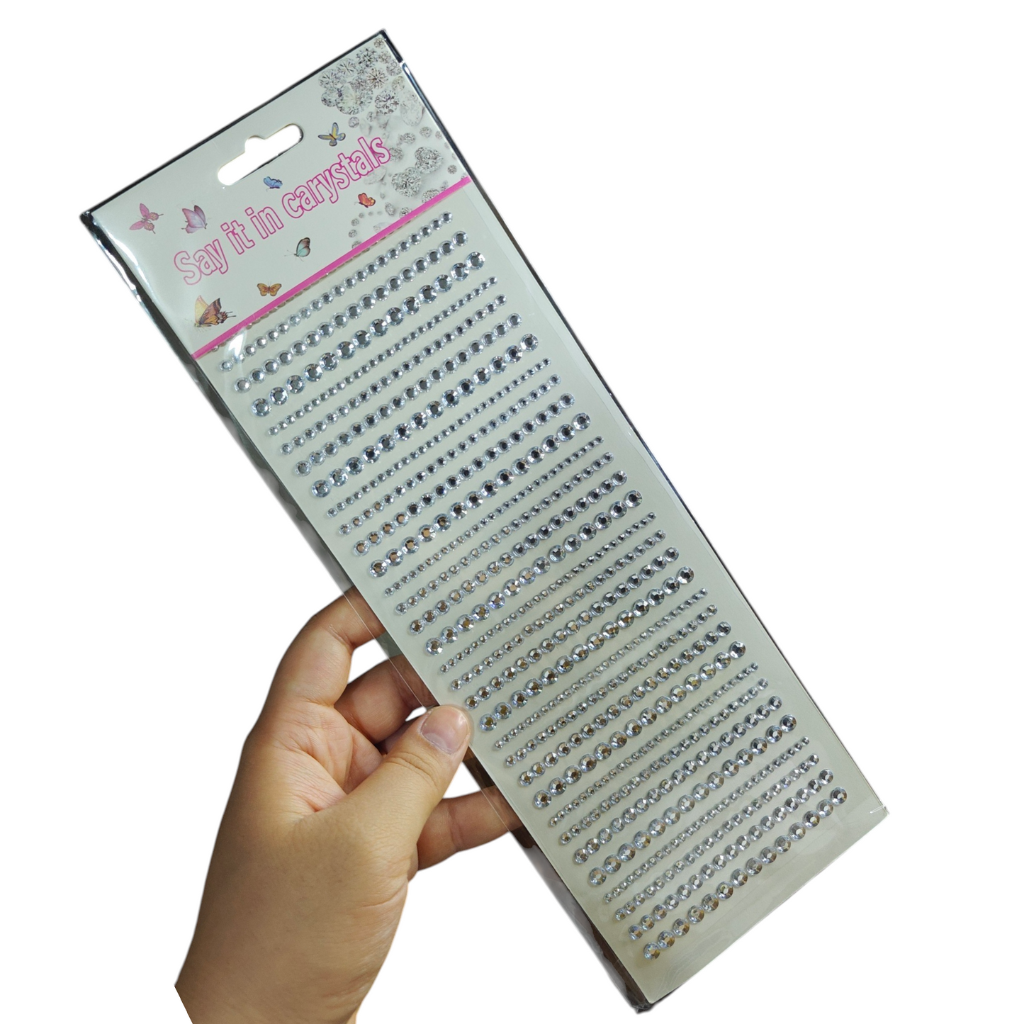 Long sheet rhinestones gems stickers