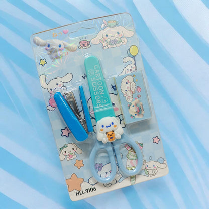 CARTOON MINI STAPLER SET WITH SCISSOR # 9016