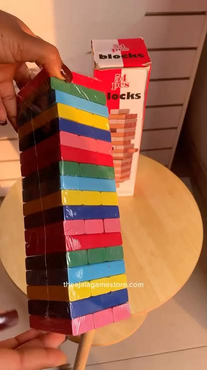 Colorful Jenga for kids (51pcs)
