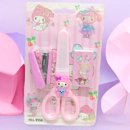 CARTOON MINI STAPLER SET WITH SCISSOR # 9016
