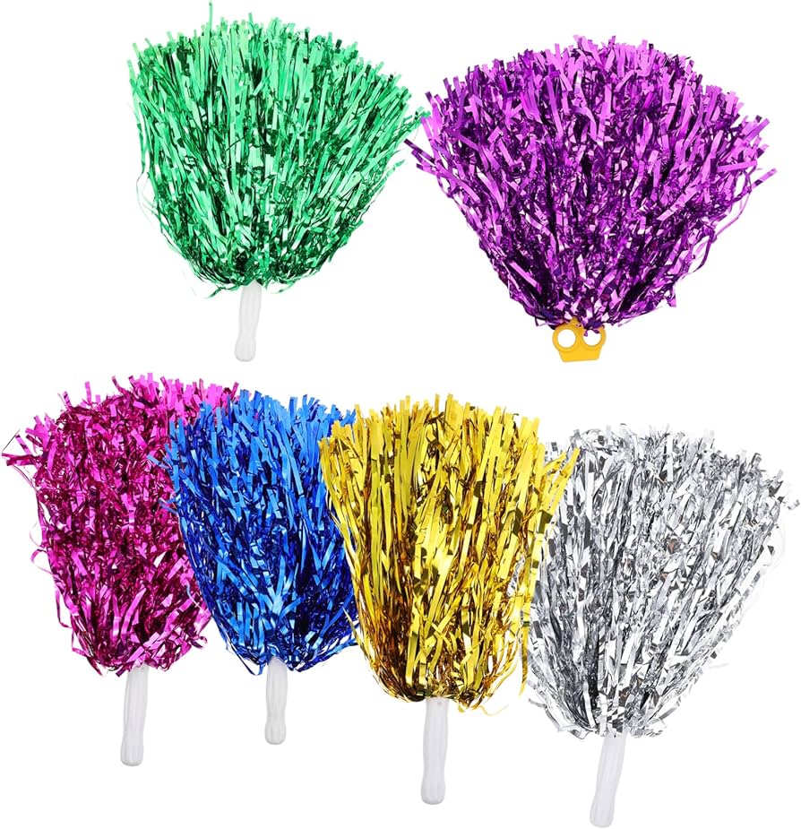 Cheerleader pompoms for girls sports