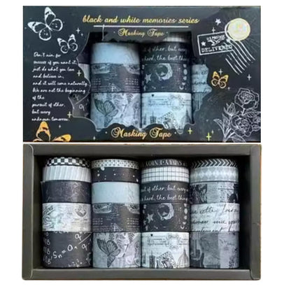 Black and white memories series washi tape 20 pieces (JD2622E)