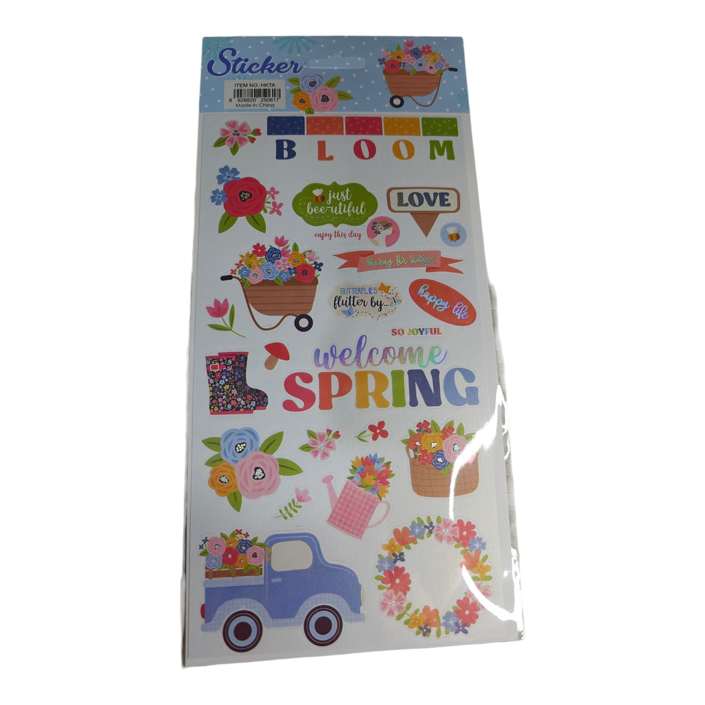 Pinteresty stickers spring/summer long sheet (HKTA)