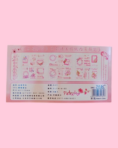 Pink lace Stickers #SLFH