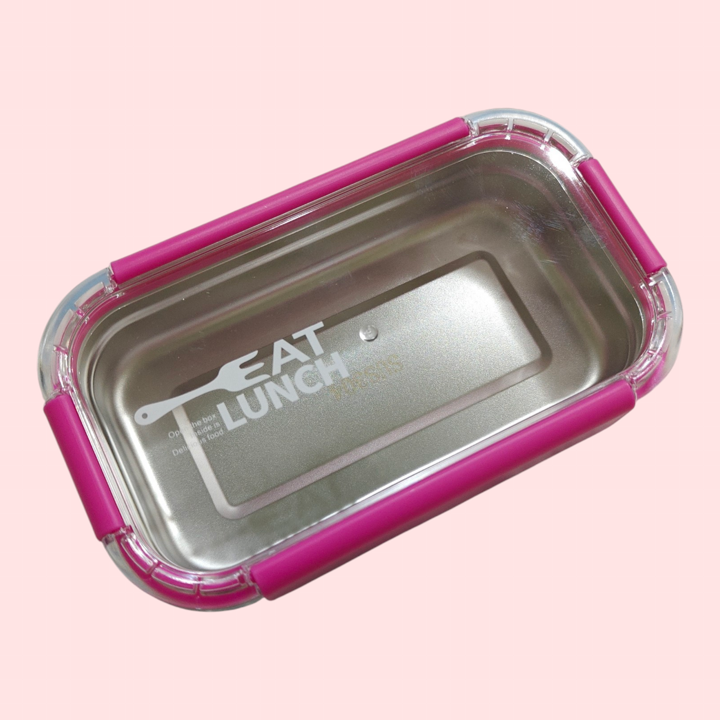 Stainless steel lunchbox with spoons (6906)