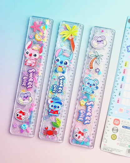 Stitch Glitter Water Scale 8 inch