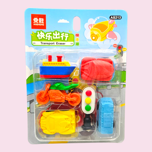 DIY traffic vehicles Erasers AS213