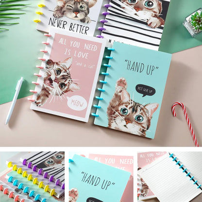 A5 large spiral cat notebook (# 1000)