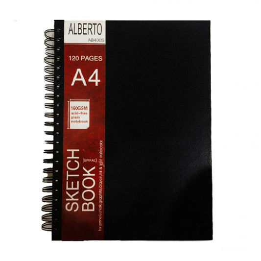 Alberto A4 Spiral Sketchbook 160gsm For Artist